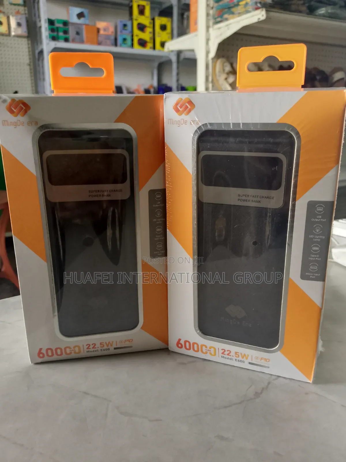 MingDe Era E400 60000mAh 22.5W Super Fast Power Bank With Dual Cables