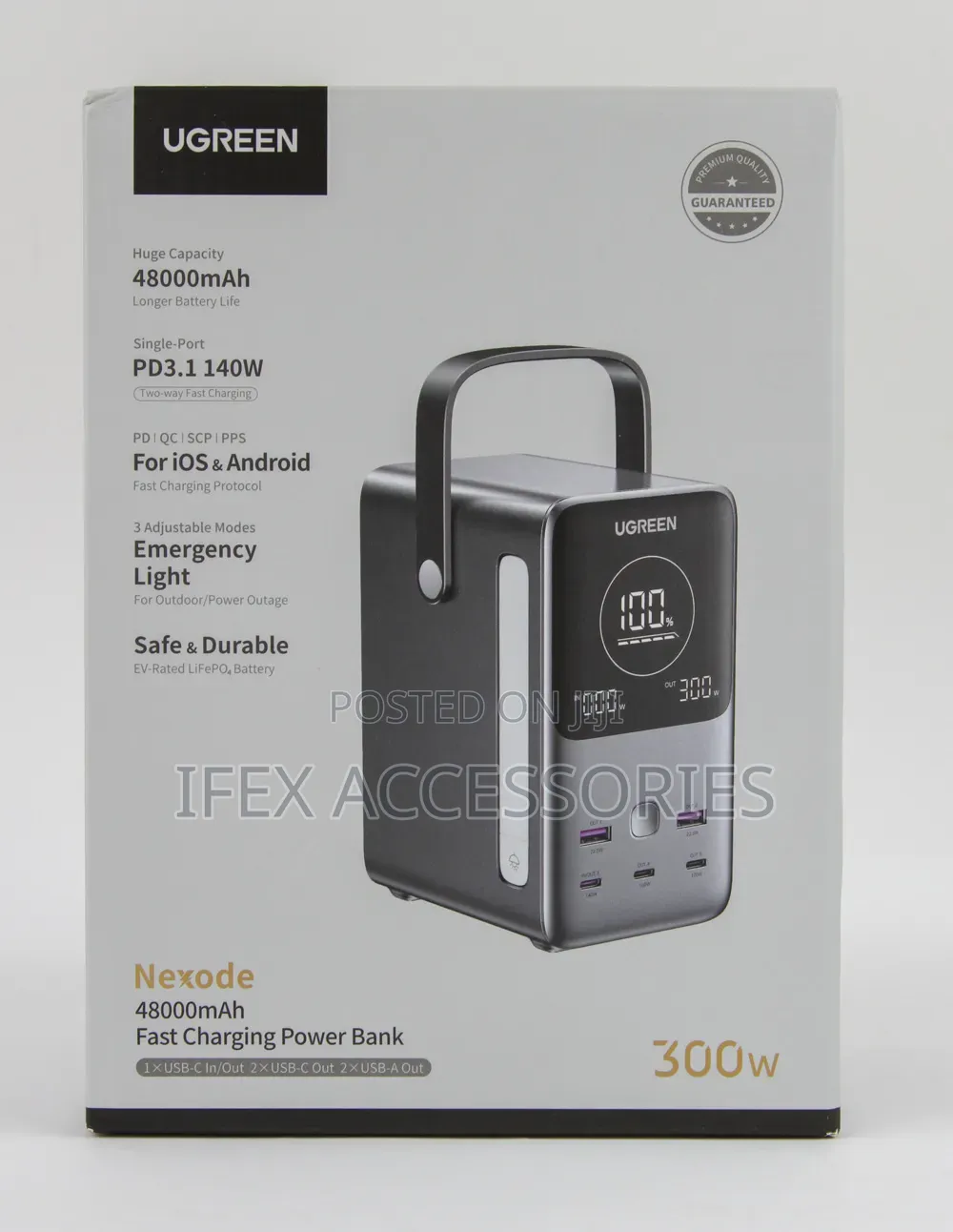 UGREEN NEXODE 48000mAh Fast Charging Power Bank (300W)