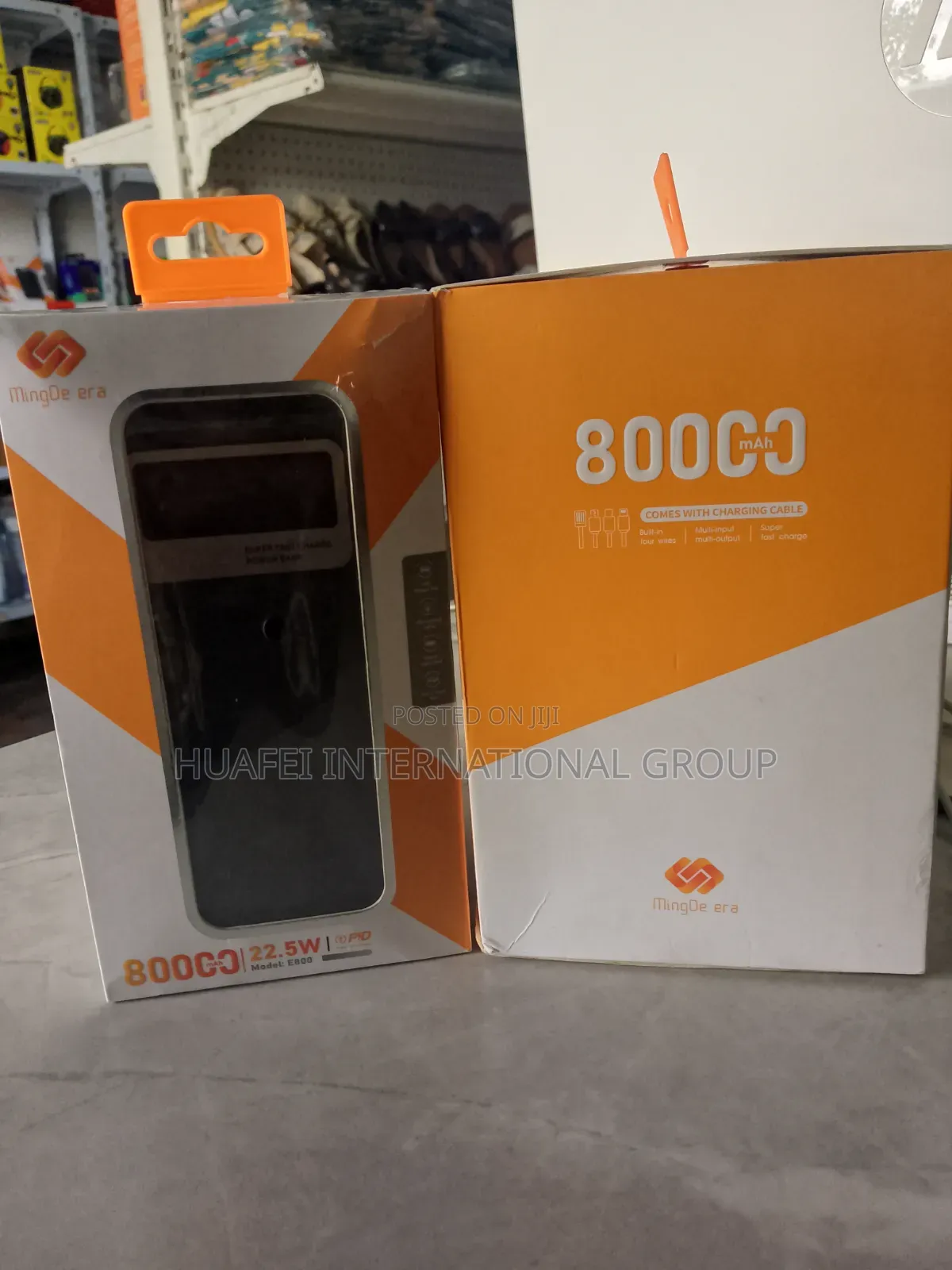 MingDe Era 80000mAh 22.5W PD Power Bank Super Fast Charge With Cables