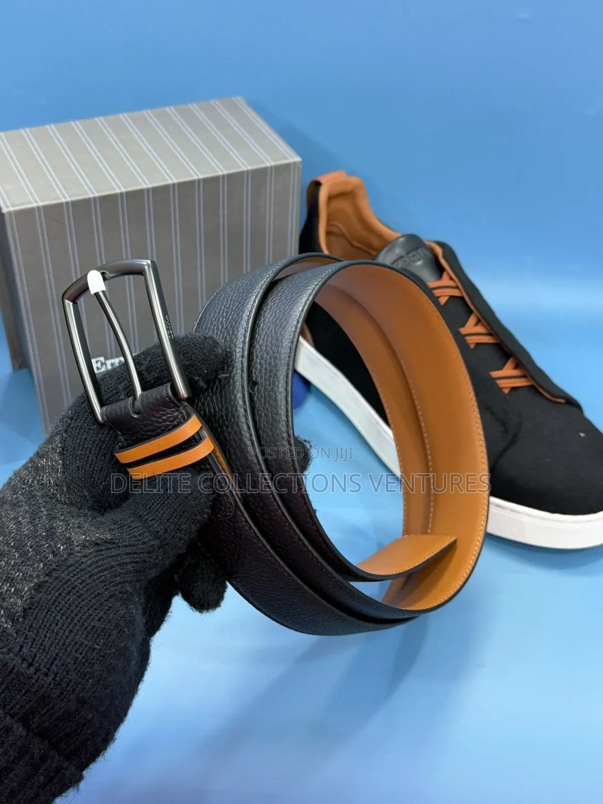 Original Zegna, Berluti, Tomford and Hermes Belts Available