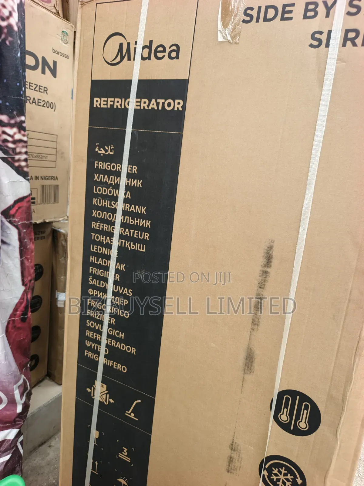 Side by Side Inverter Midea Refrigerator Set, 500L.