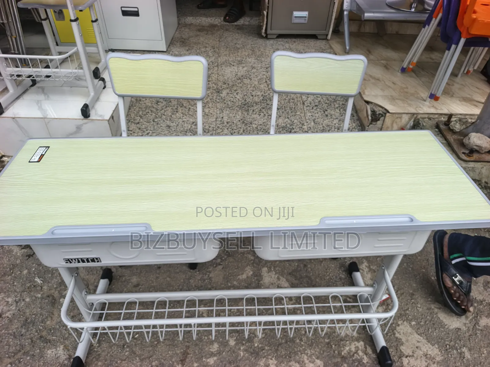 2 in 1 Students Table and Chair, Adjustable Desk
