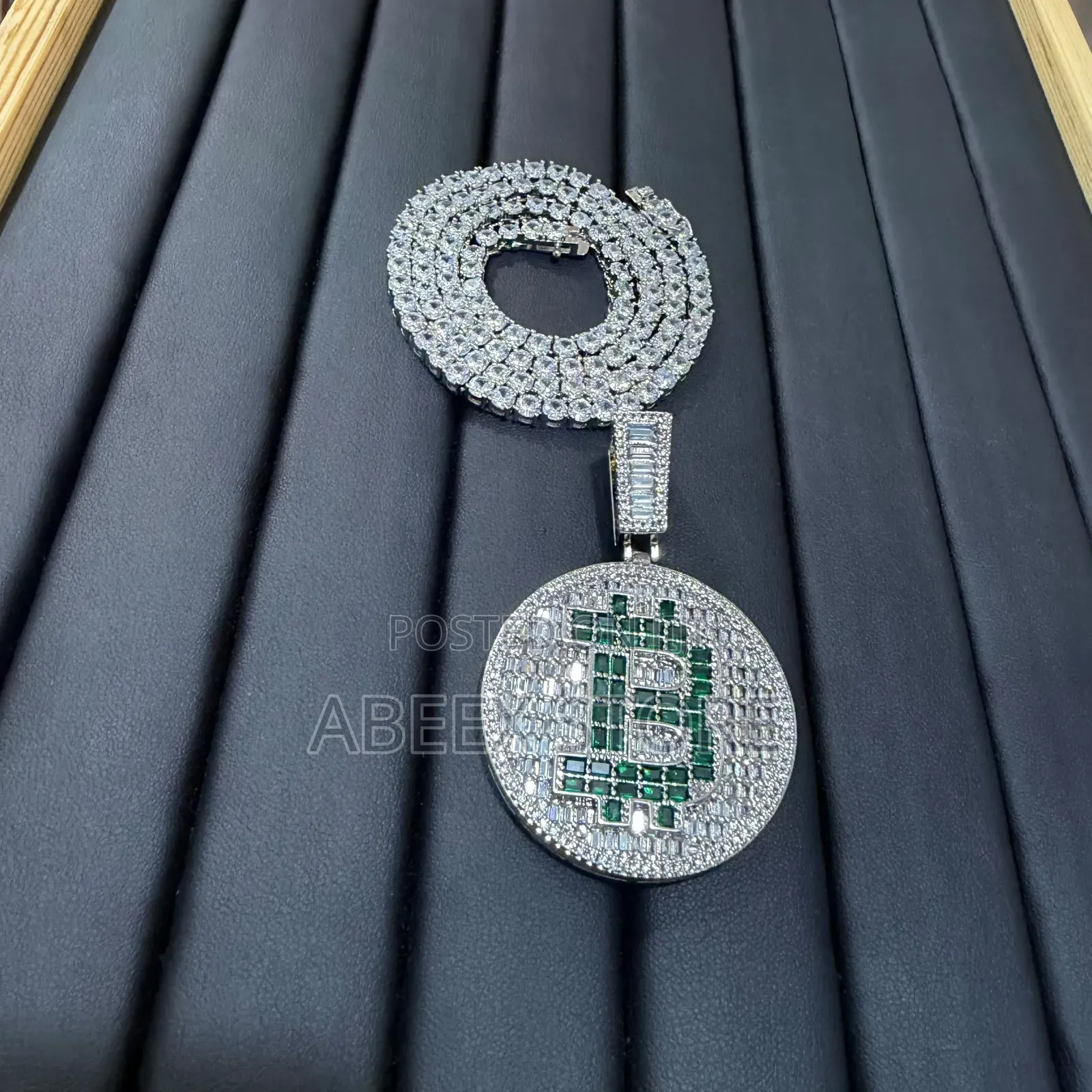 Zirconia Tennis Chain and Pendant