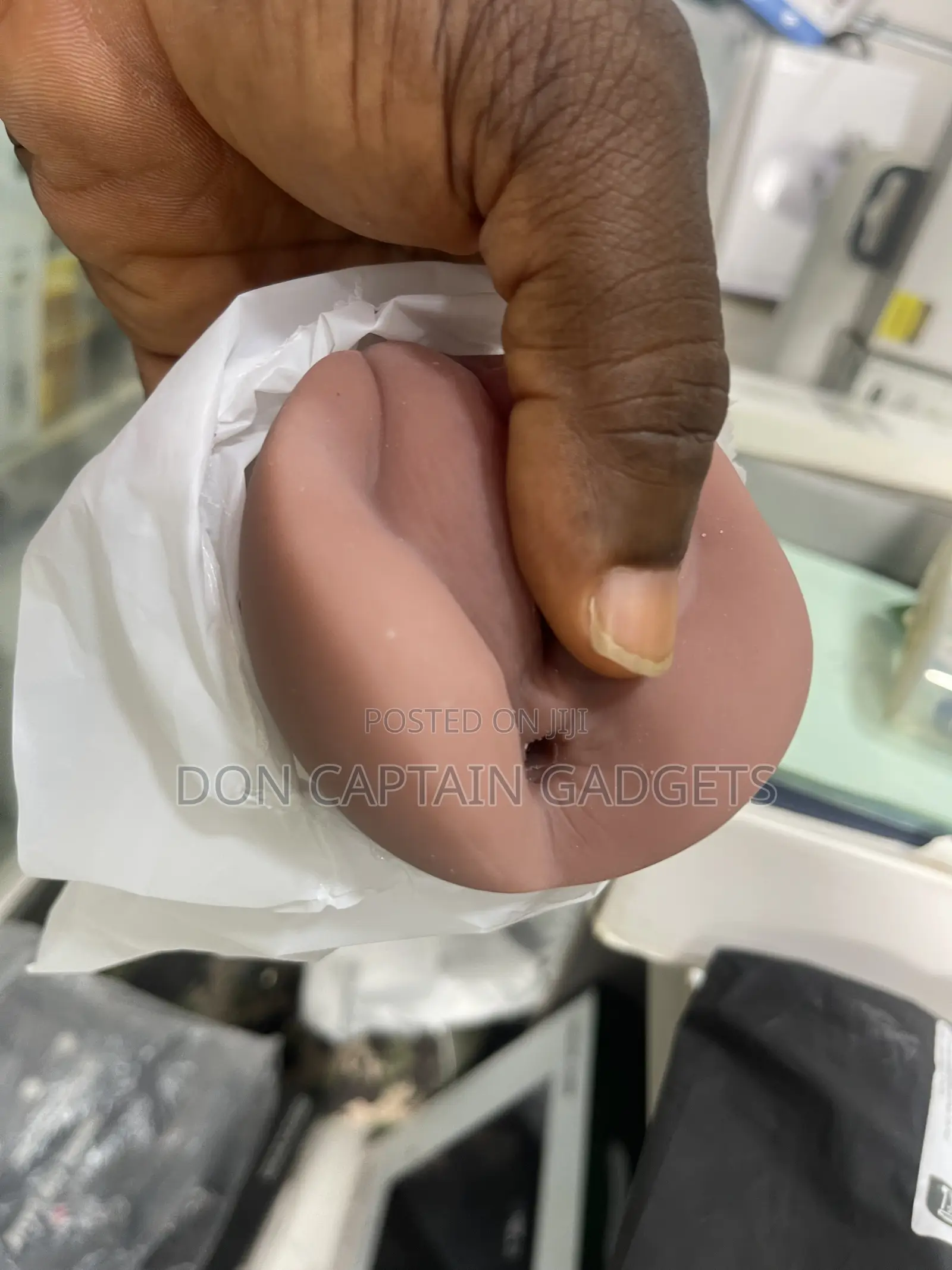 Men's Masturbation Sex Toy, Realistic Texture, Soft and Reusable,