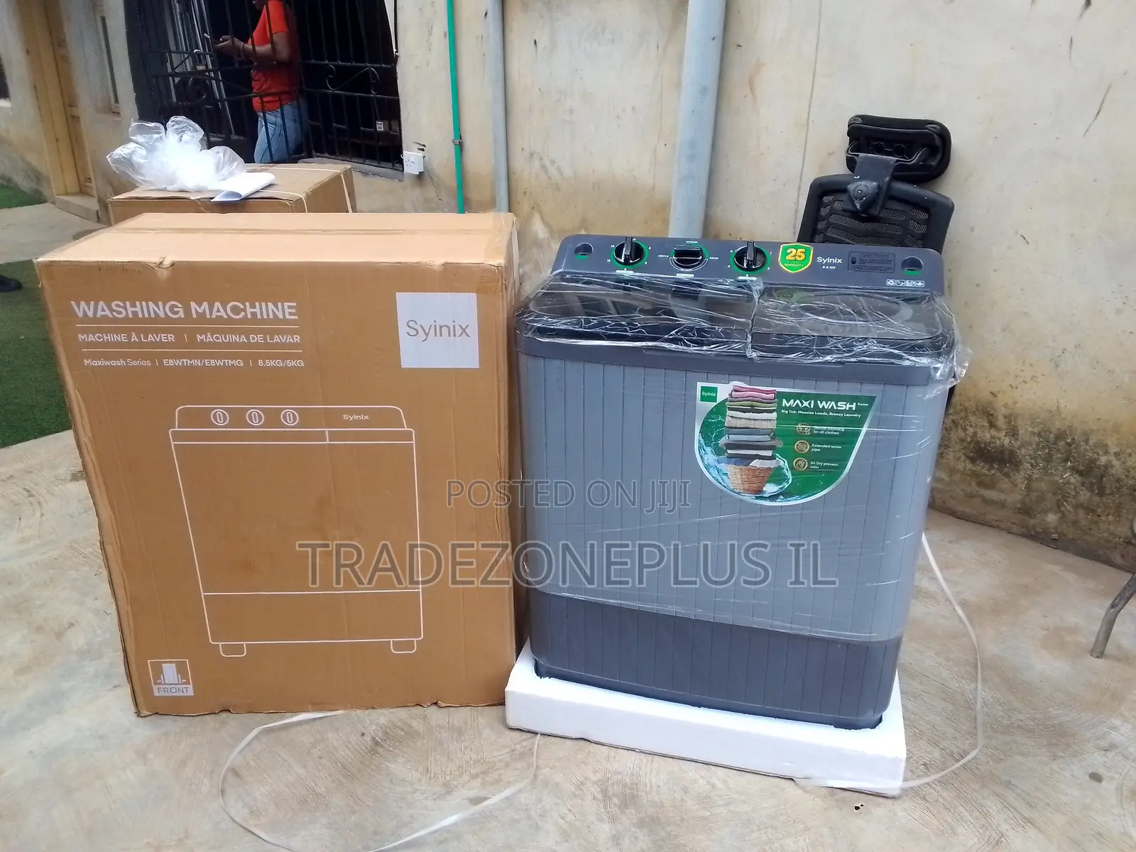 Synix 8kg Twin Tub Manual Washing Machine