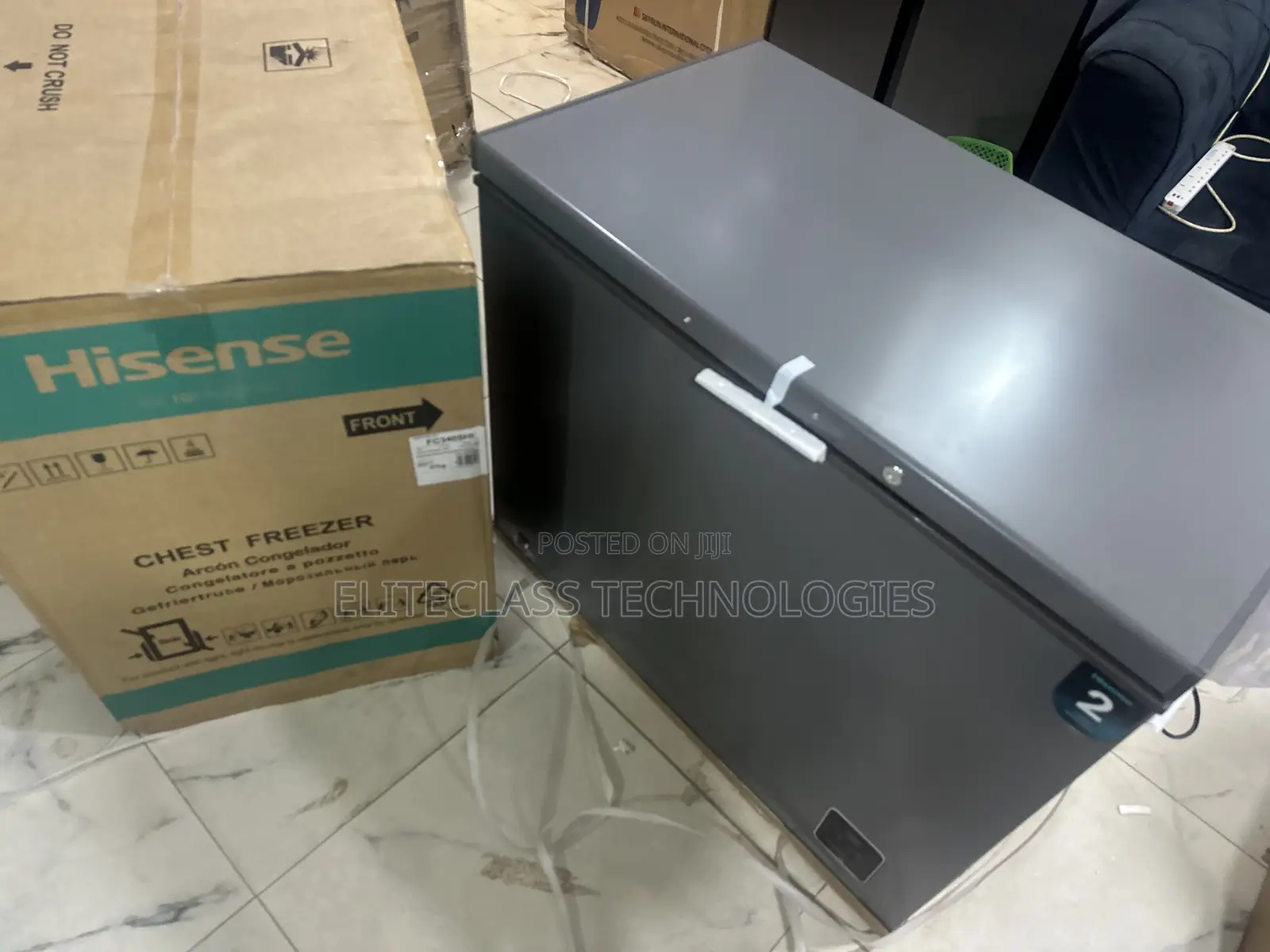 FC340SHI Silver Inverter Chest Freezer 250L