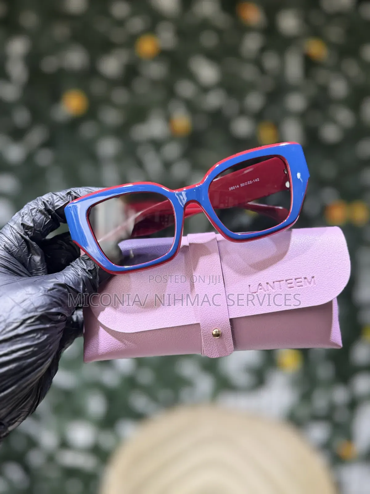 Blue-Red Two Tone Eyeglasses