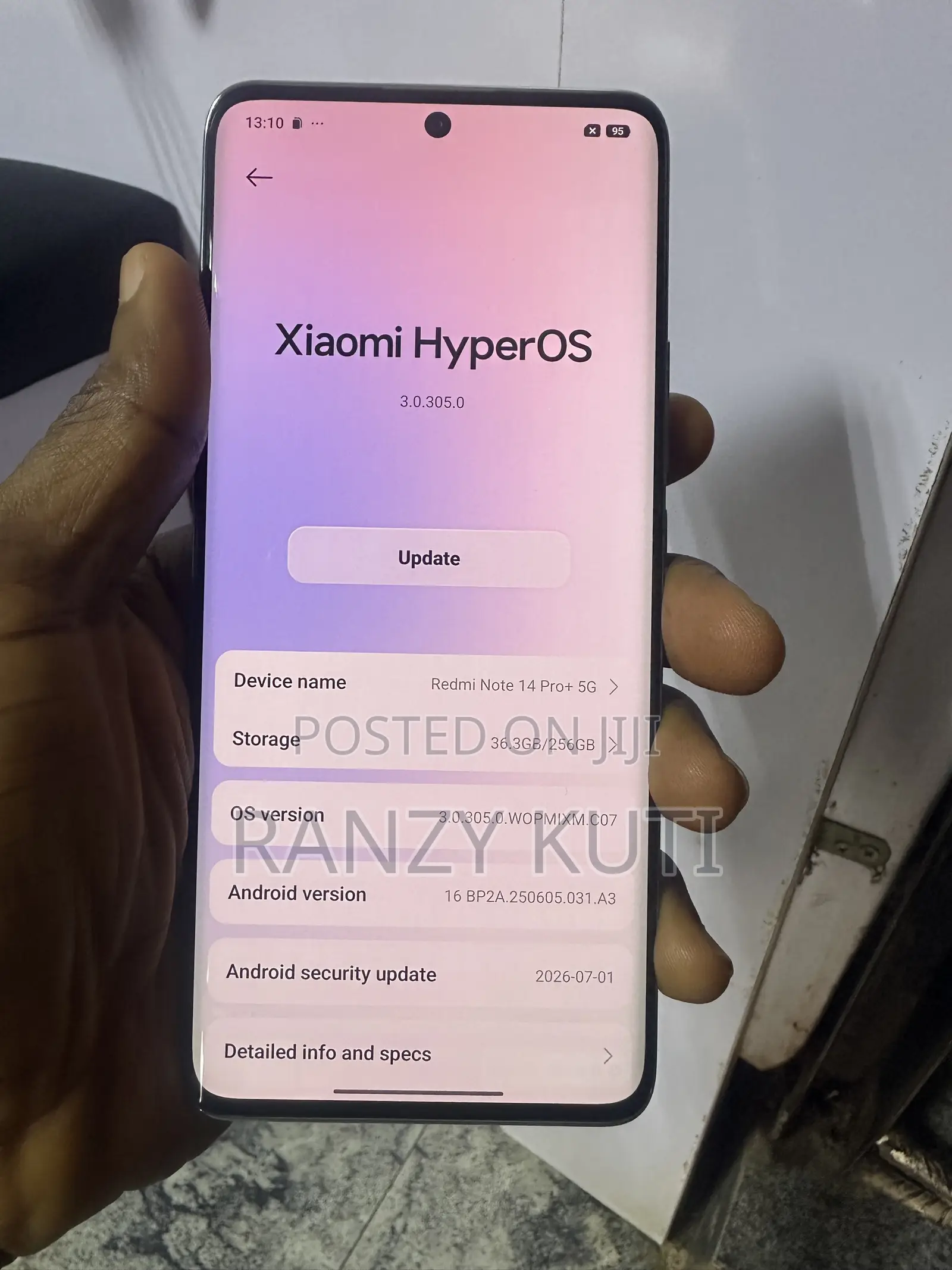 Xiaomi Redmi Note 14 Pro+ 5G 256 GB Graphite