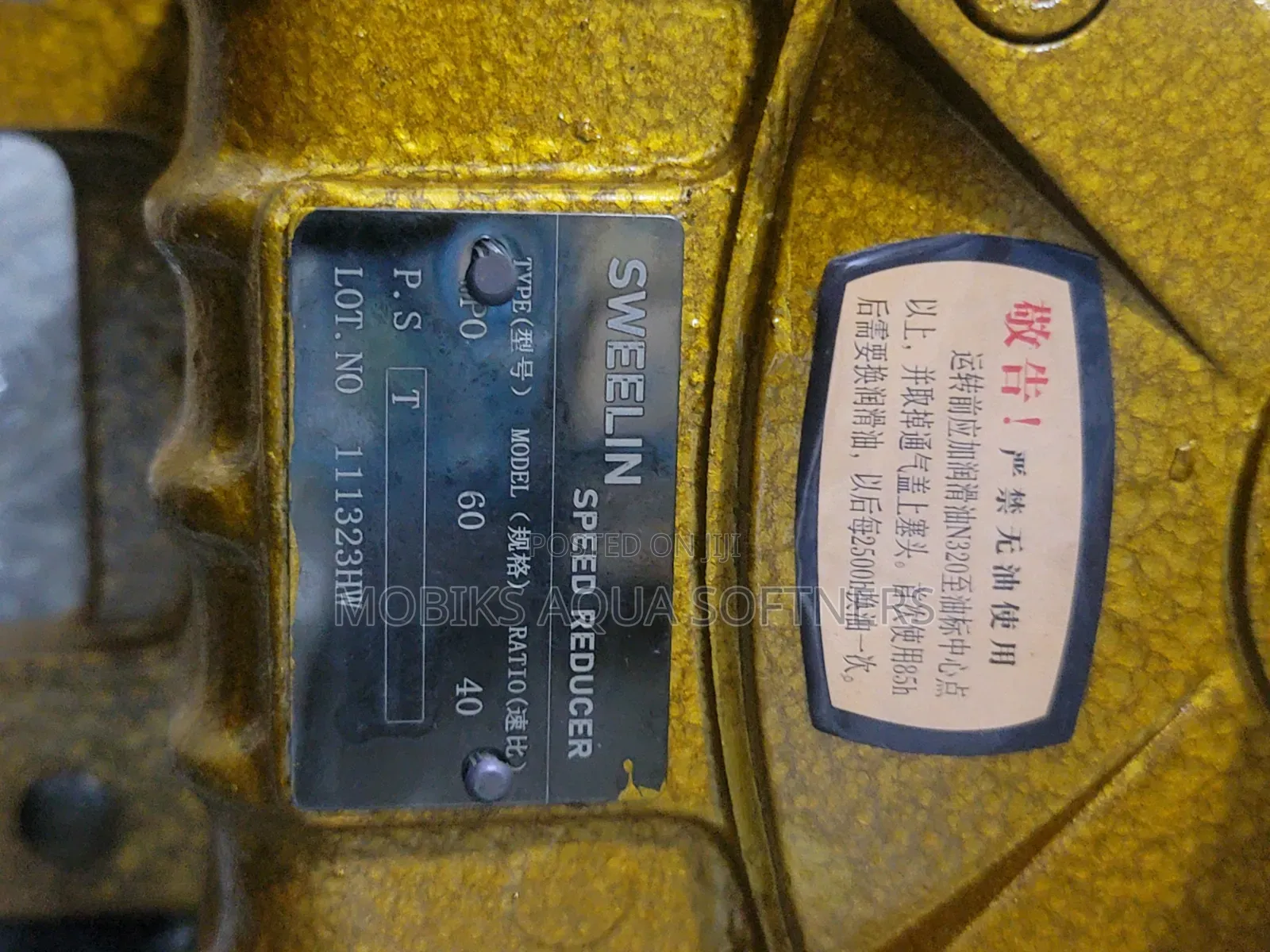 Speed Reducer (Gearbox) for Sachet Water Machine