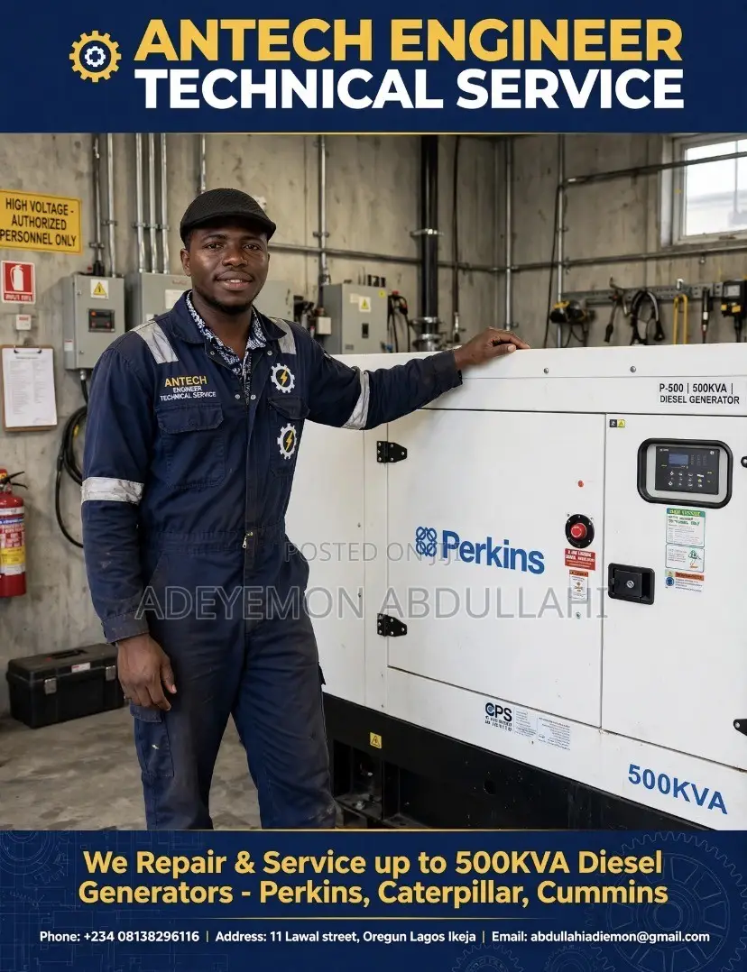 Diesel Generator Repair Up to 500kva Perkins CAT Cummins Antech Ikeja