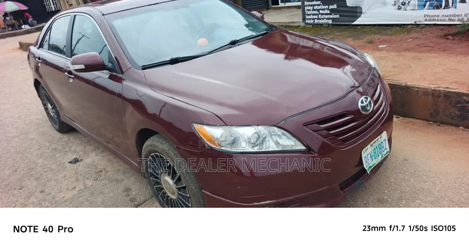 Toyota Camry 2008 Red