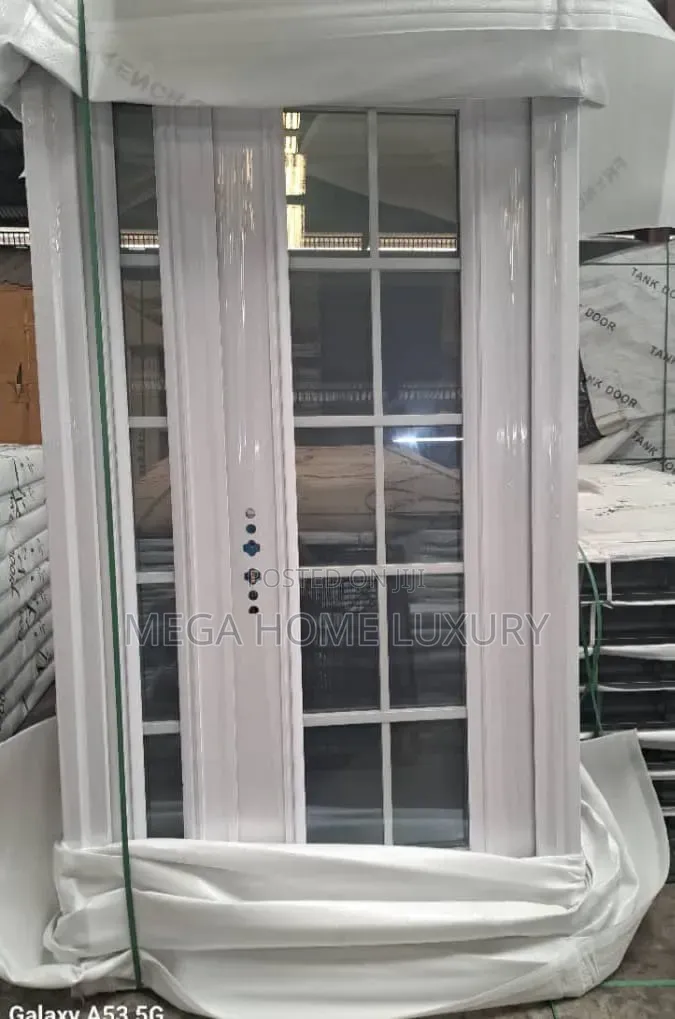 White French Grid Glass Door