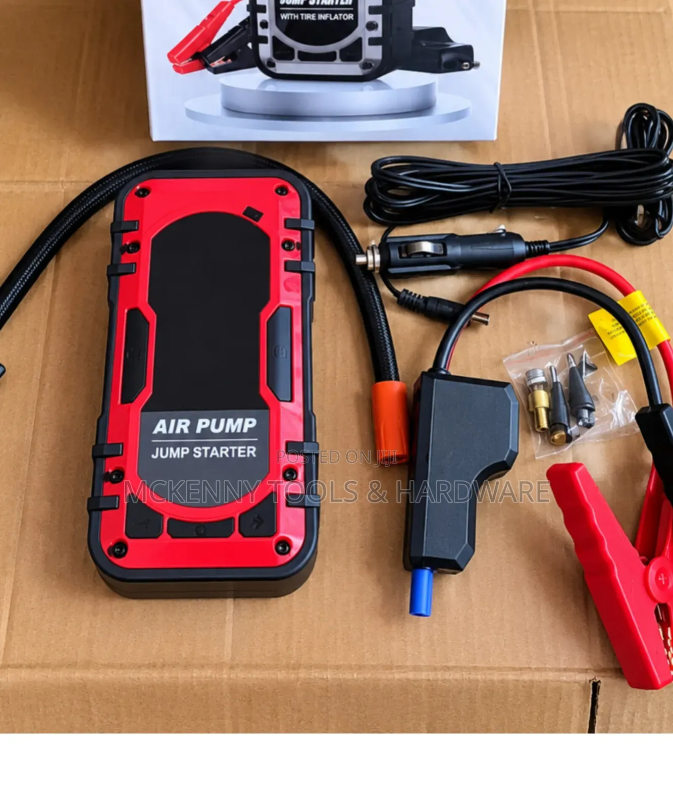 12V Car Jump Starter Tyre Inflator | Air Compressor 2-in-1