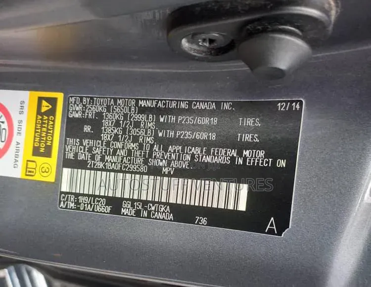 Lexus RX 350 AWD 2015 Gray