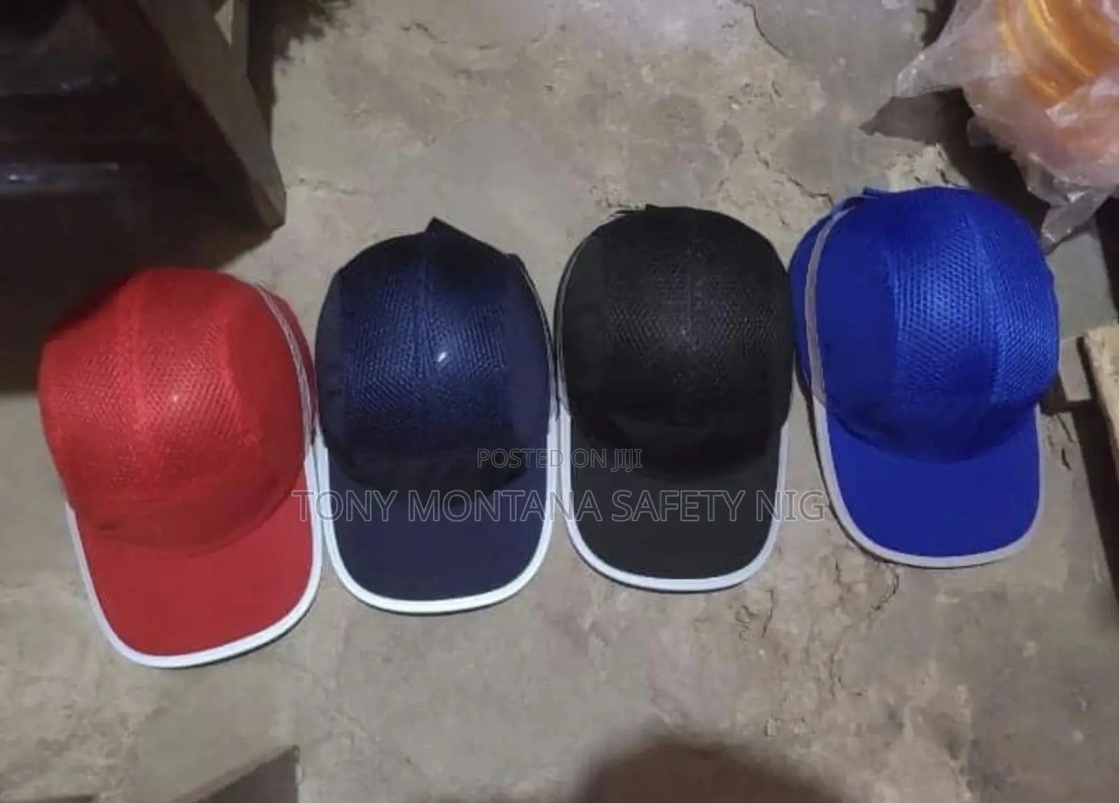 Bump Cap Safety Baseball Cap With Reflective Stripe