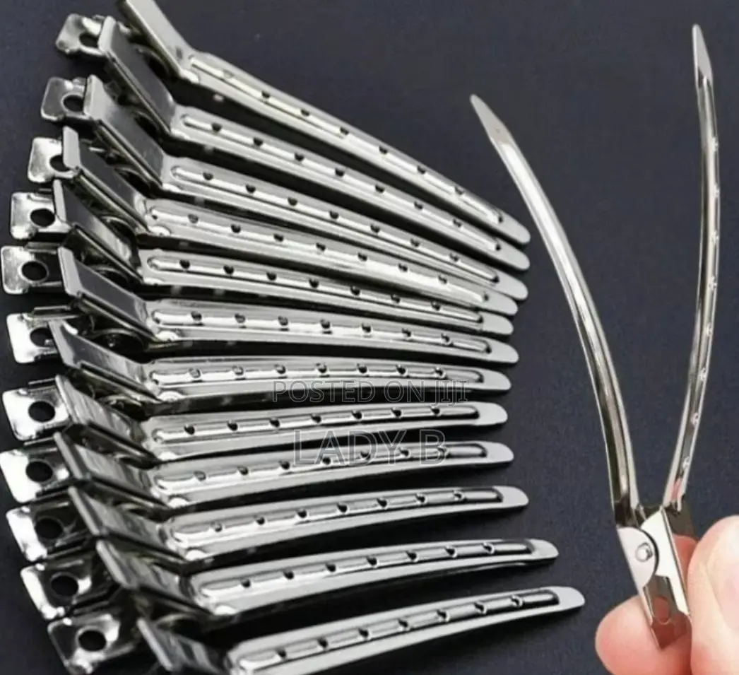 Professional Hair Styling Clips -Durable Metal Steel Sectioning Clips,