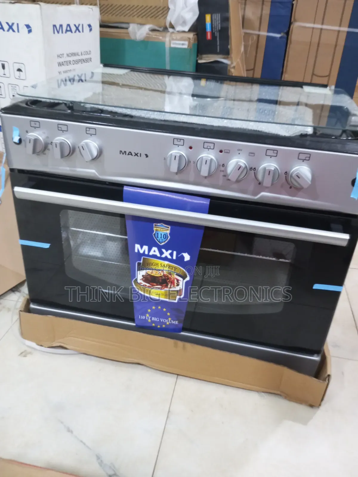 Maxi Commercial/Home Standing Gas Cooker 60x90cm 4+2 With Oven