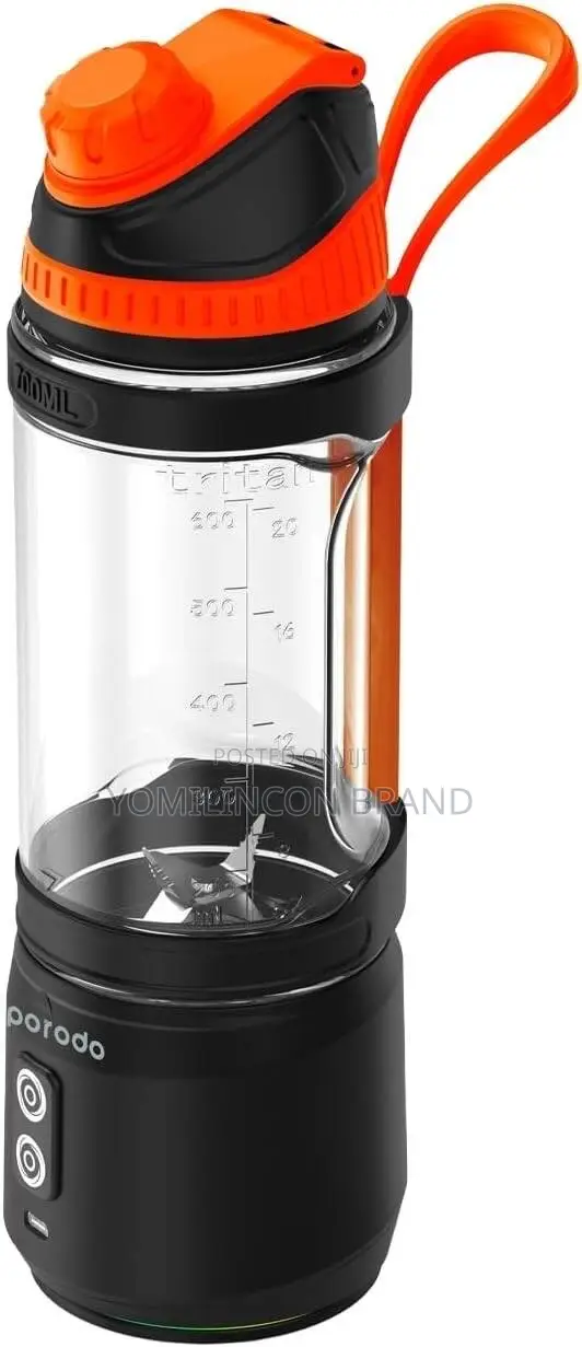 Porodo 240W 6 Blade Portable Blender Black.