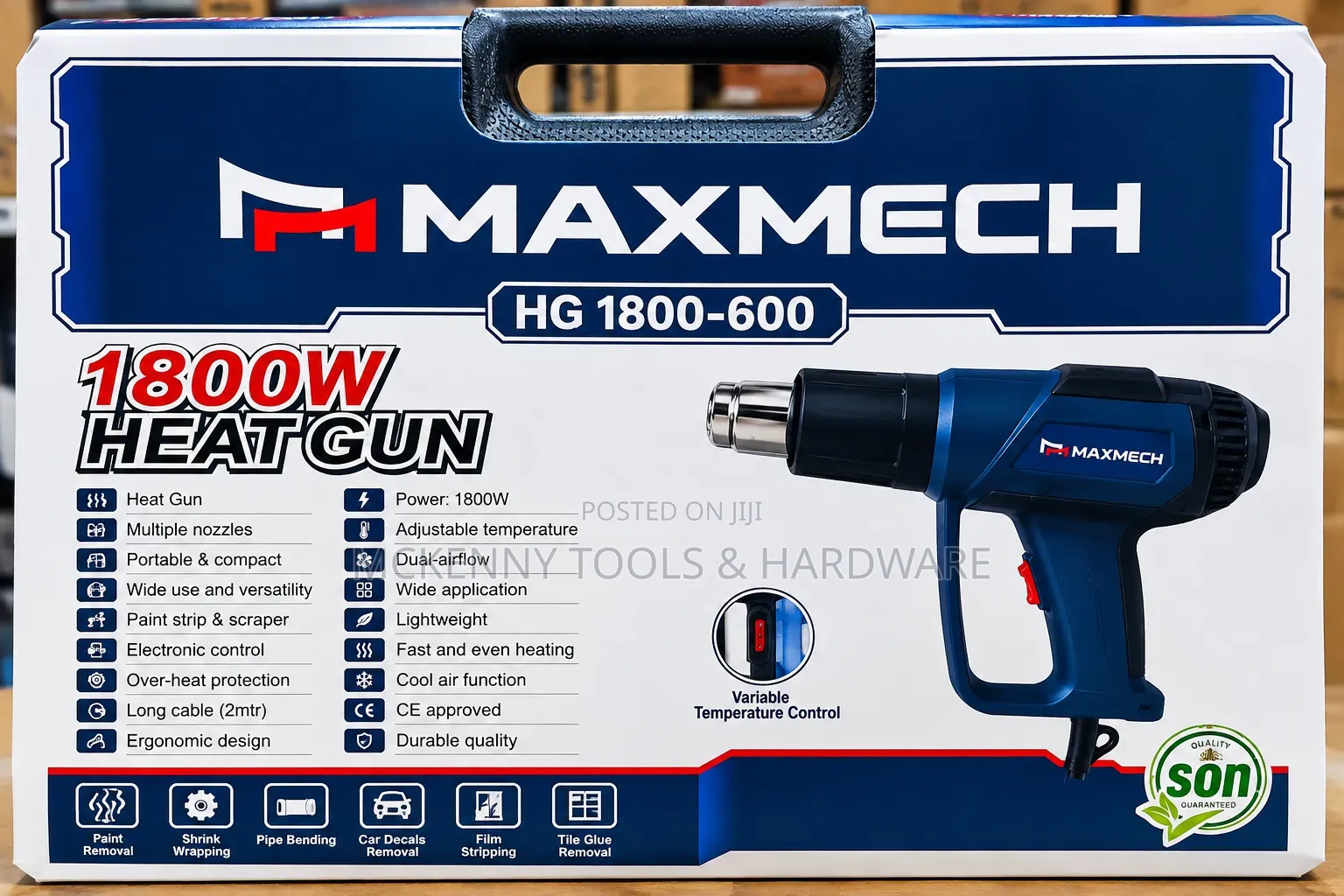 MAXMECH 1800W Heat Gun HG 1800-600 – Heavy Duty Heat Gun