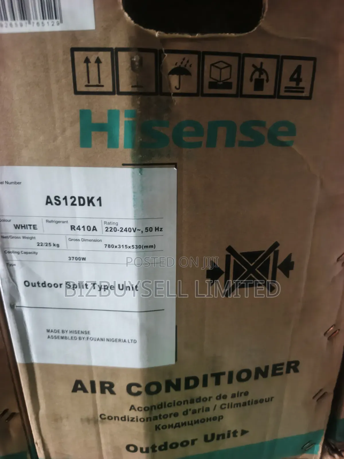 1.5hp Hisence Inverter Air Conditioner, 2 Years Warranty.