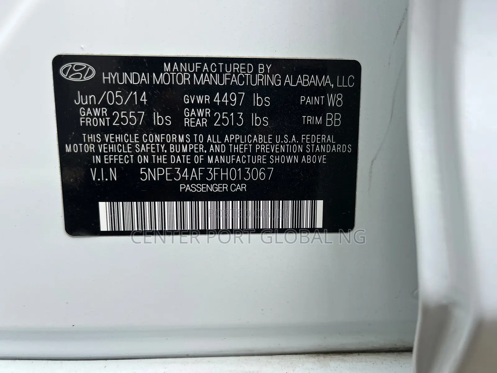 Hyundai Sonata Limited 2.0T 4dr Sedan (2.0L 4cyl Turbo 6A) 2015 White