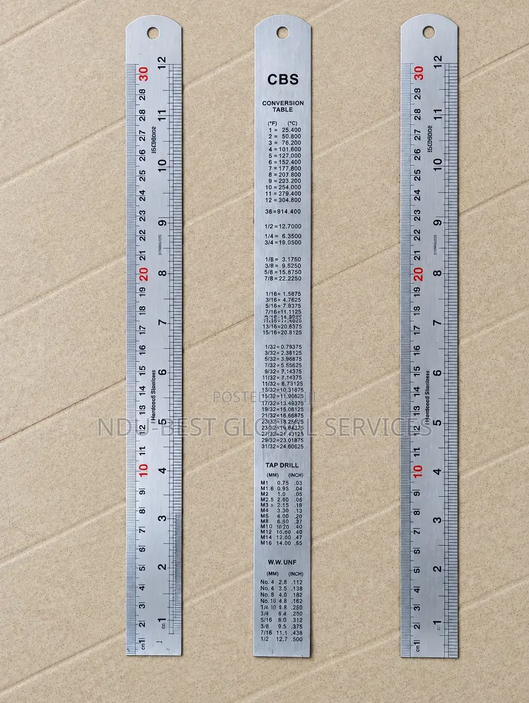 Stainless Steel Machinist's Ruler (
1cm-30cm)