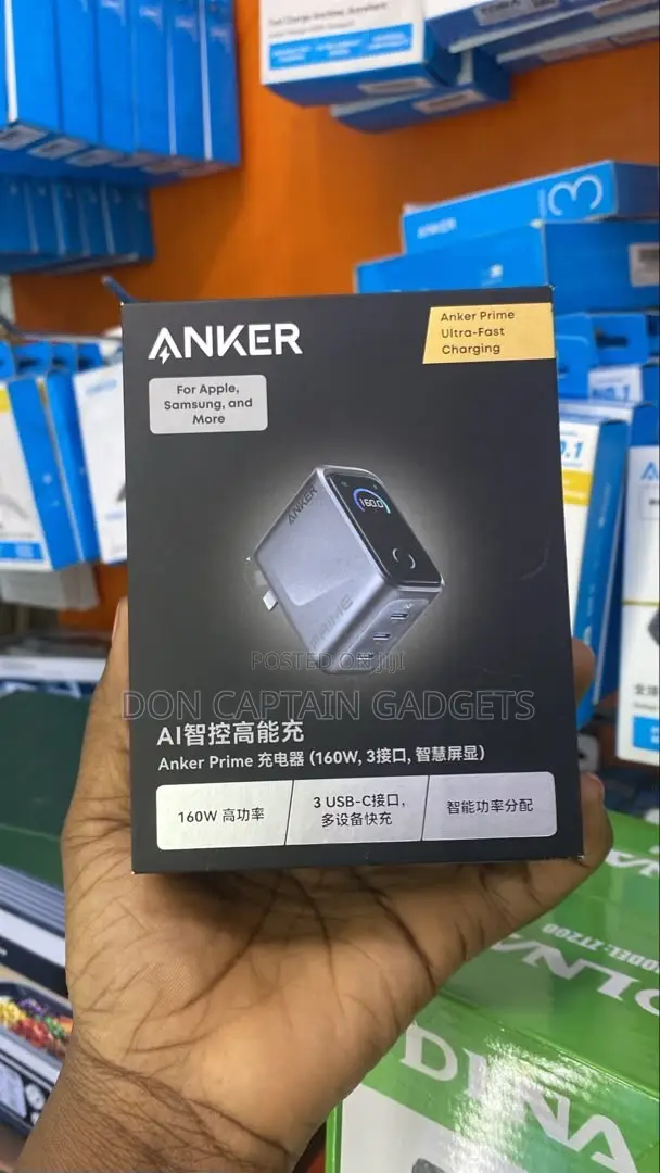 Anker Prime 160W 3 USB-C Plug Charger Adapter