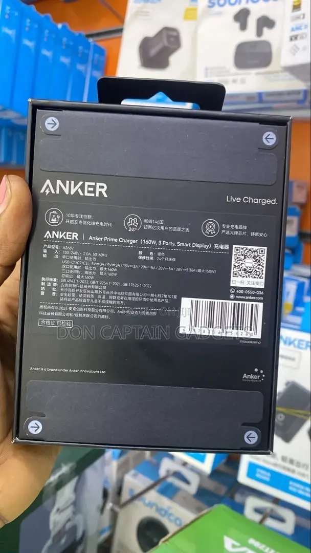 Anker Prime 160W 3 USB-C Plug Charger Adapter