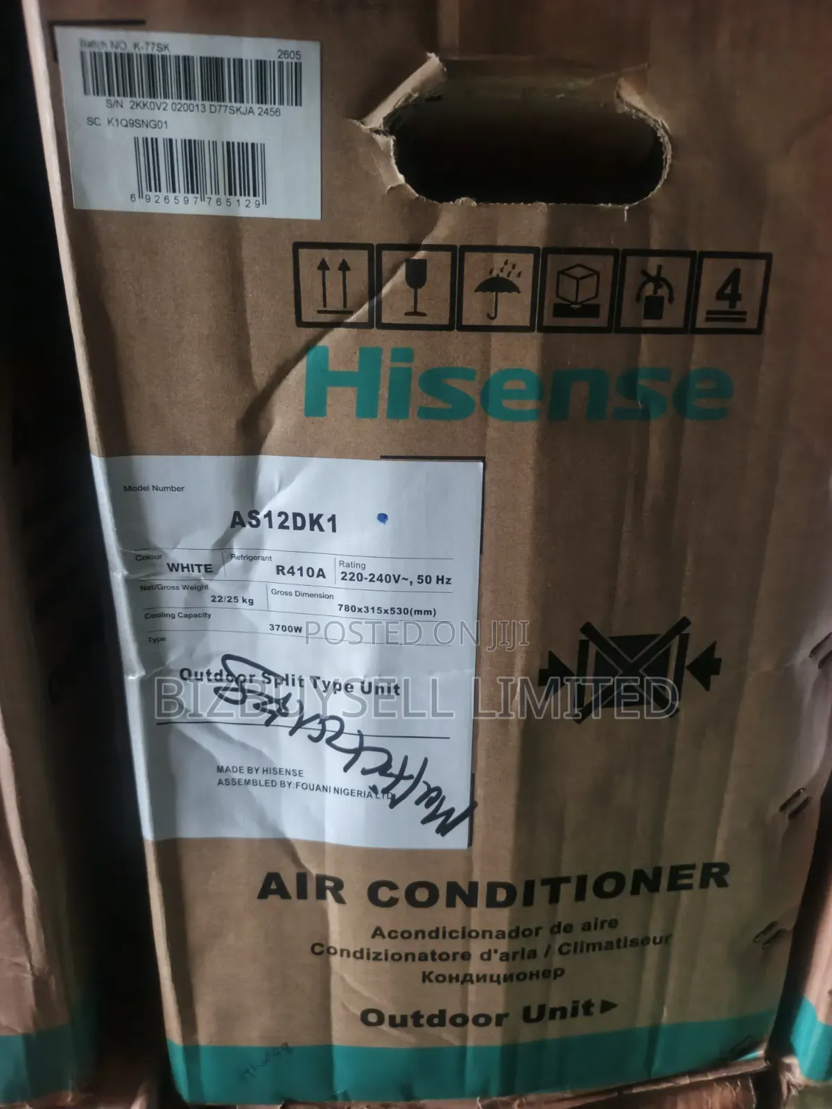 1.5hp Hisense None Inverter Split Air Conditioner.
