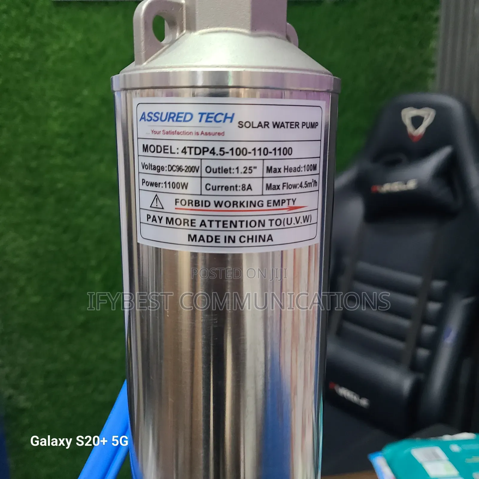 1.5hp 96-200volt Solar Submersible Water Pump With External Controller