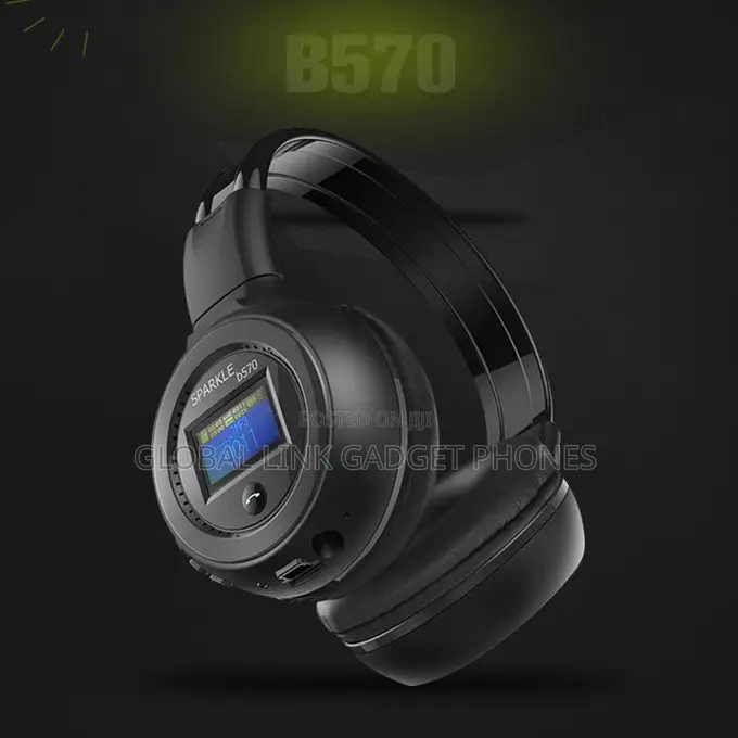 Zealot B570 Wireless Bluetooth Over-Ears Display, Built-in FM Radio,