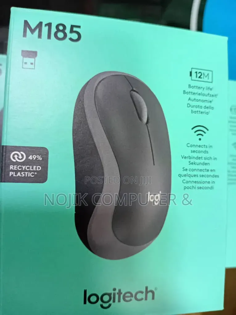 Logitech M185 Wireless Mouse Swift GREY