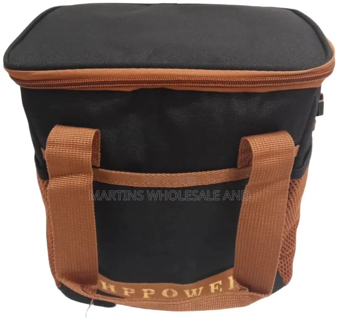 An HPPOWER Insulated Thermal Lunch Bag Featuring a Durable Double-Zipp