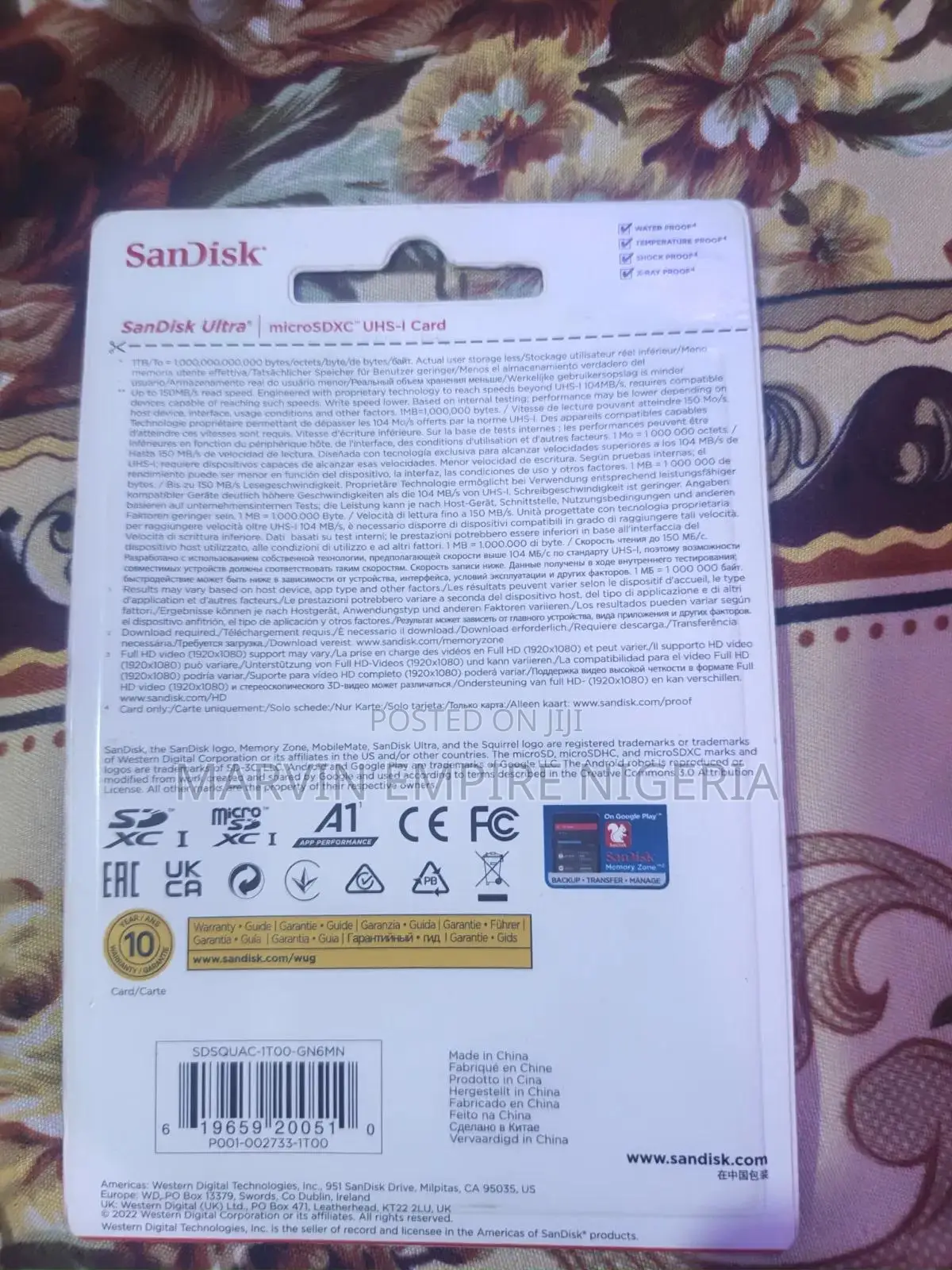 Original 1tb Sandisk Memory Card