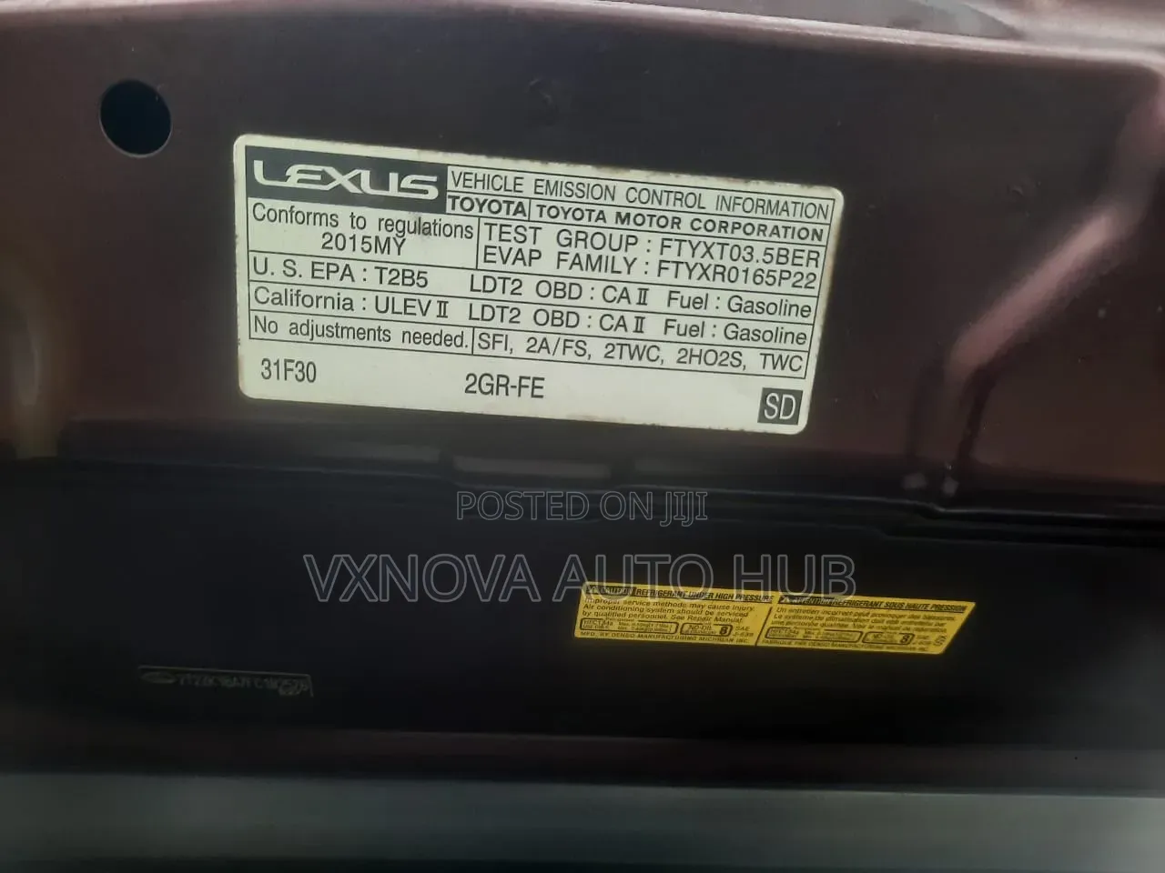 Lexus RX 350 FWD 2015 Red