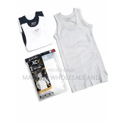 3-Pack of XCV Cotton Stretch Rib Tank Tops,