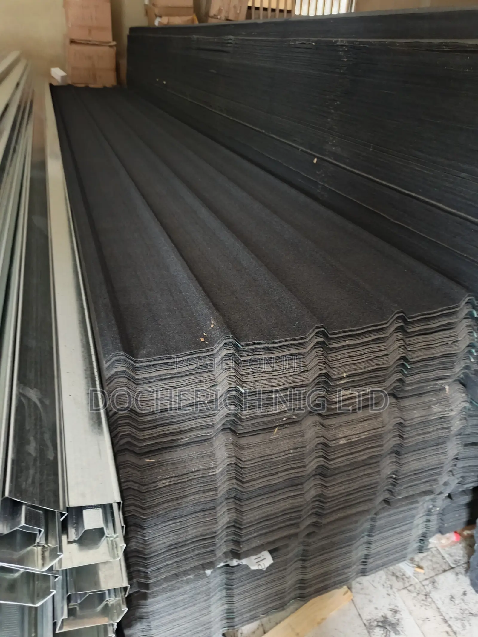 Pure Black Long Span Docherich Roofing Sheet in Stock