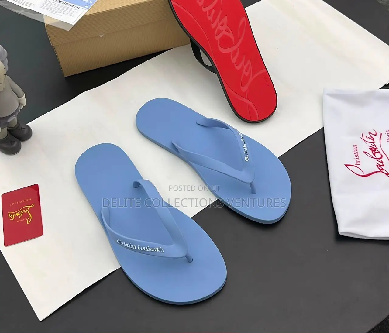 *New Christian Louboutin Jaden Smith Flip Flops