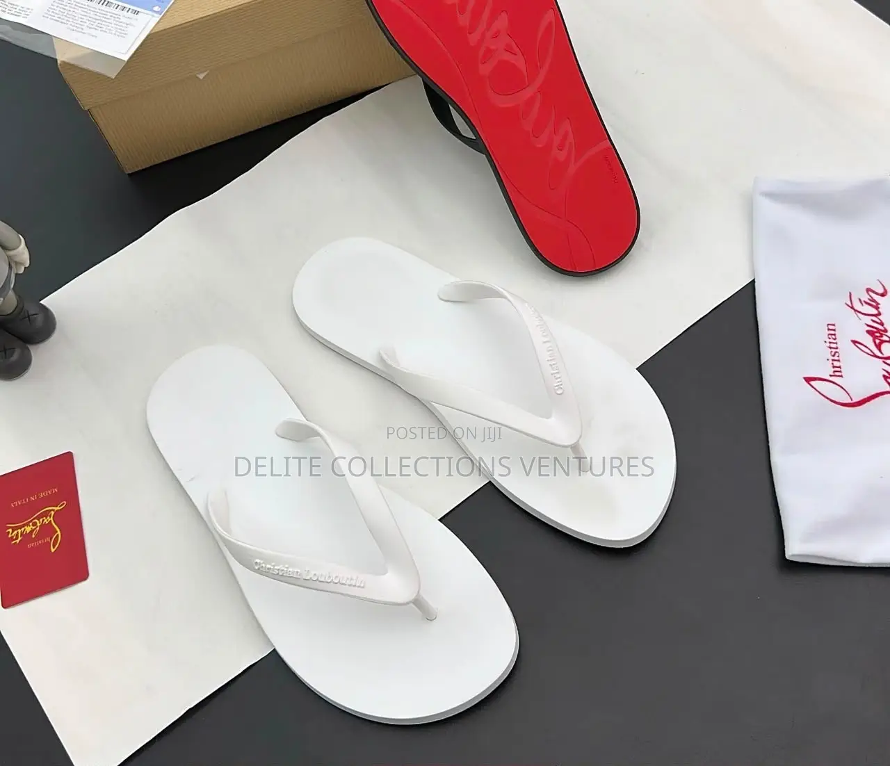 *New Christian Louboutin Jaden Smith Flip Flops