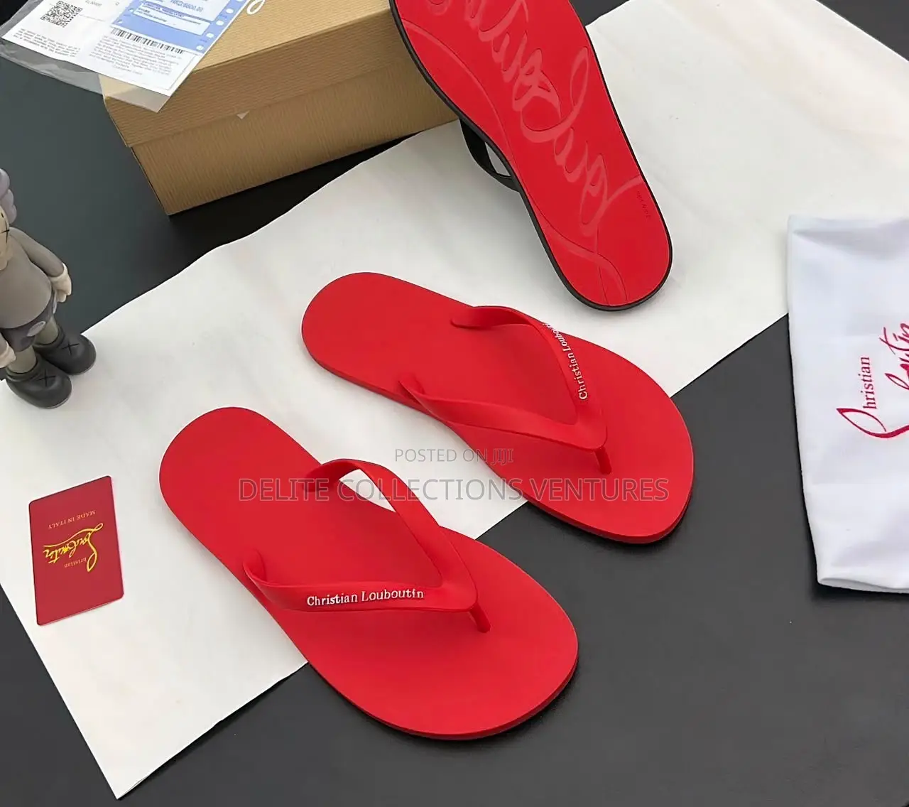 *New Christian Louboutin Jaden Smith Flip Flops
