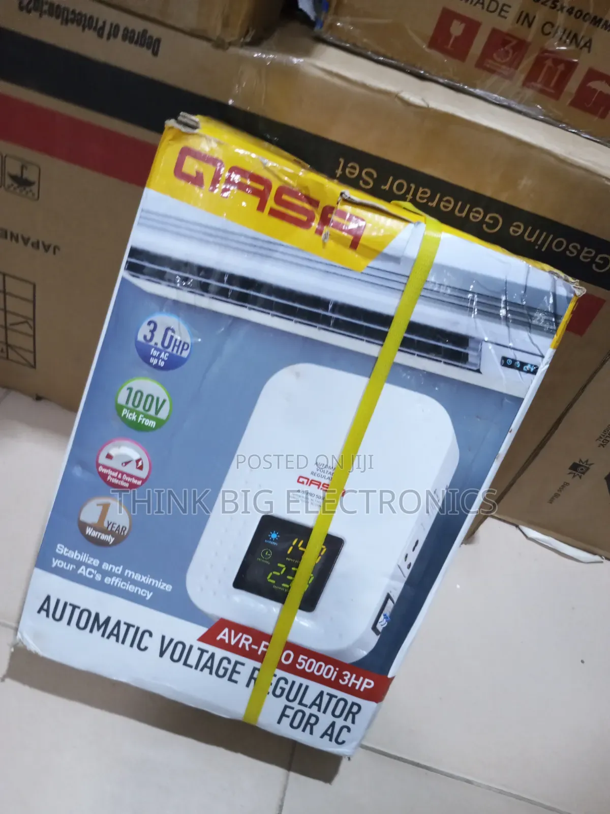 Qasa 5KVA Wall Mounted Stabilizer for Home and Office Appliances