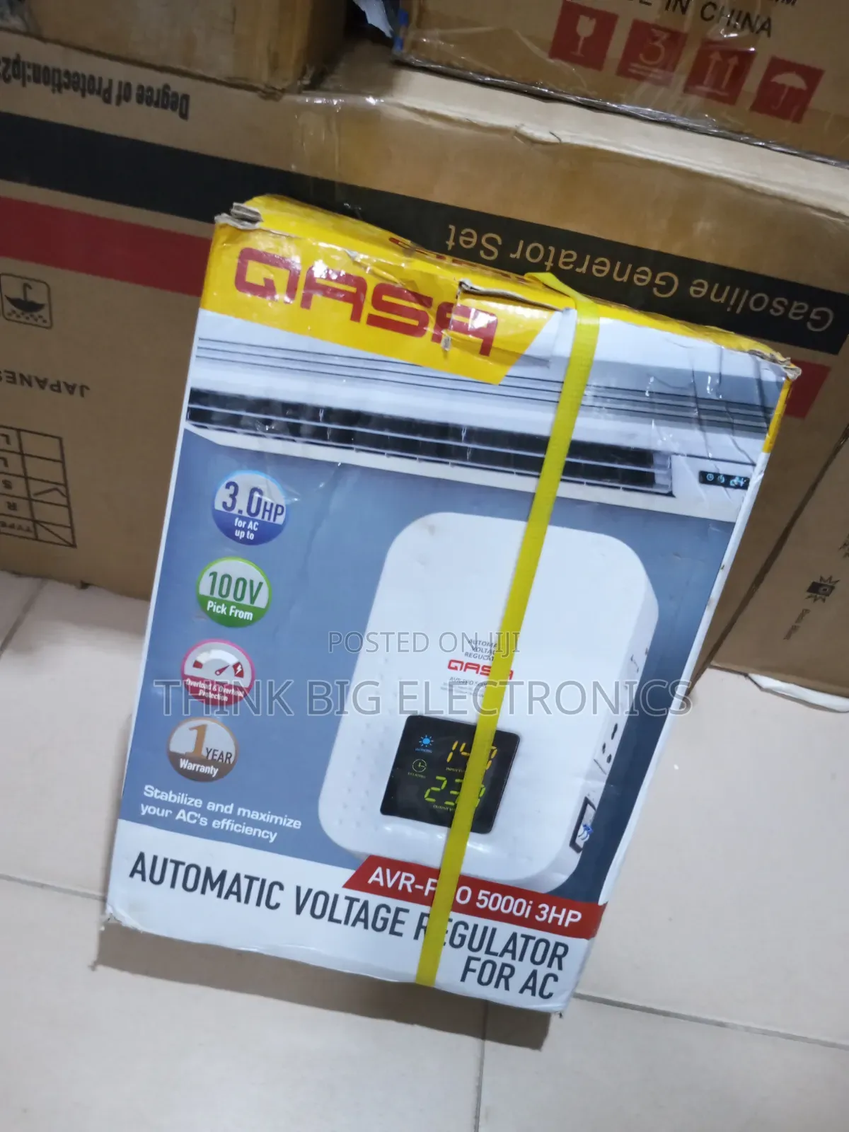 Qasa 5KVA Reliable Wall-Mount Power Stabilizer for Electronics