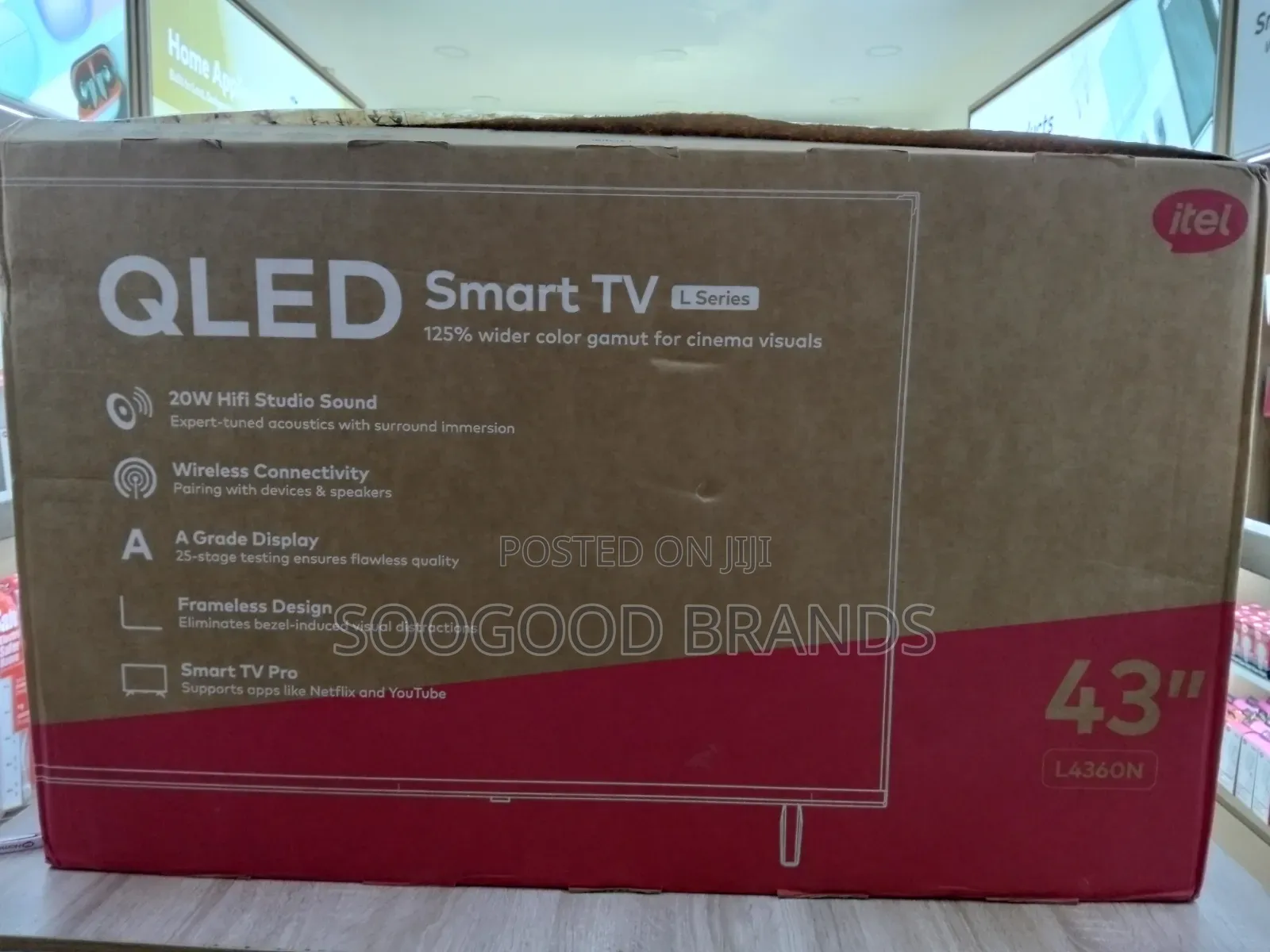 Qled 43inchs Smart Television Itel