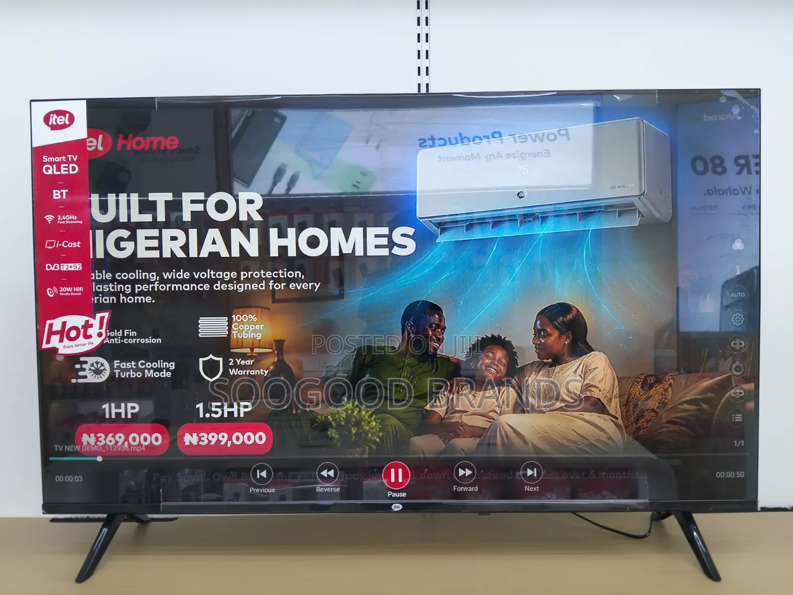Qled 43inchs Smart Television Itel