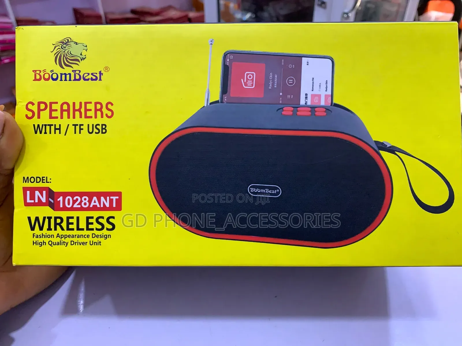 BoomBest LN-1028ANT Wireless Portable Speaker With FM Antenna,