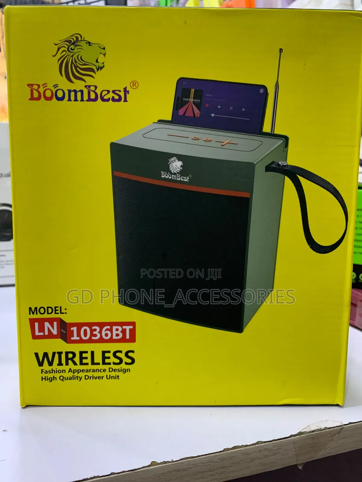 BoomBest LN-1036BT Wireless Portable Speaker With Phone Stand FM