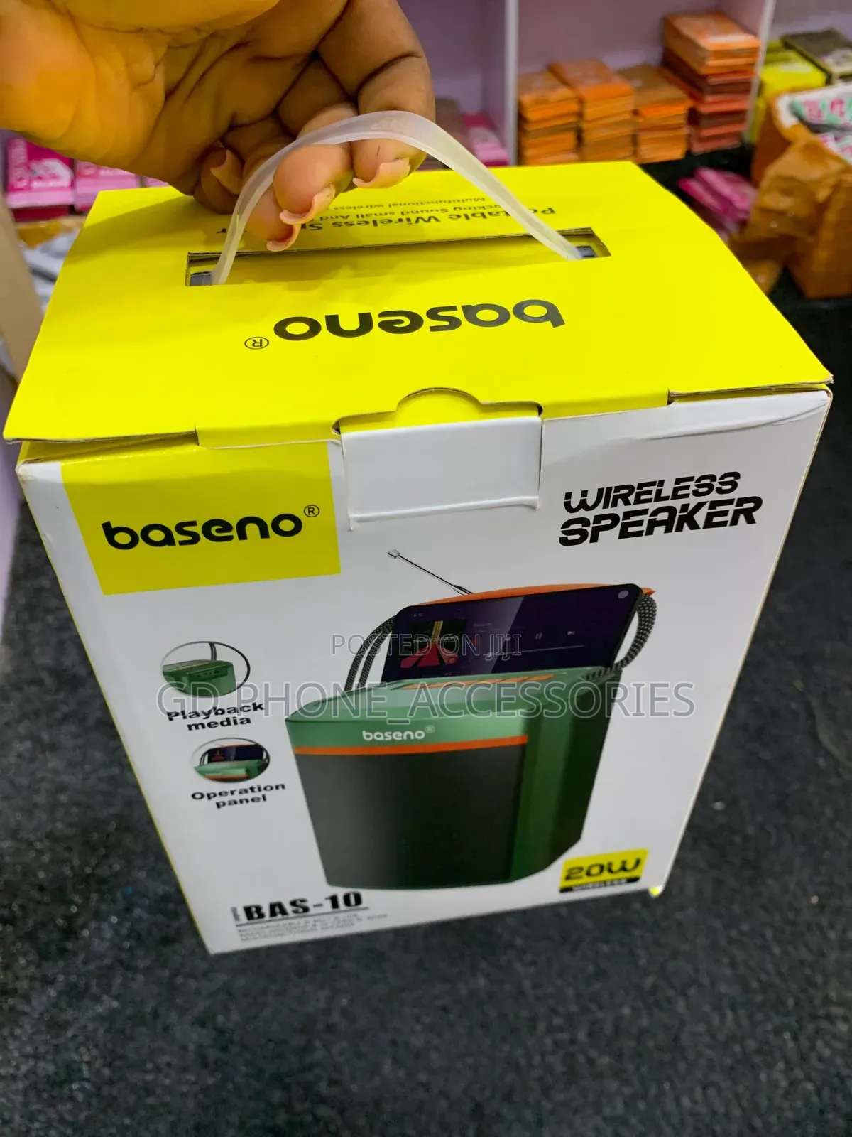 Baseno BAS-10 20W Wireless Portable Speaker With FM Antenna,