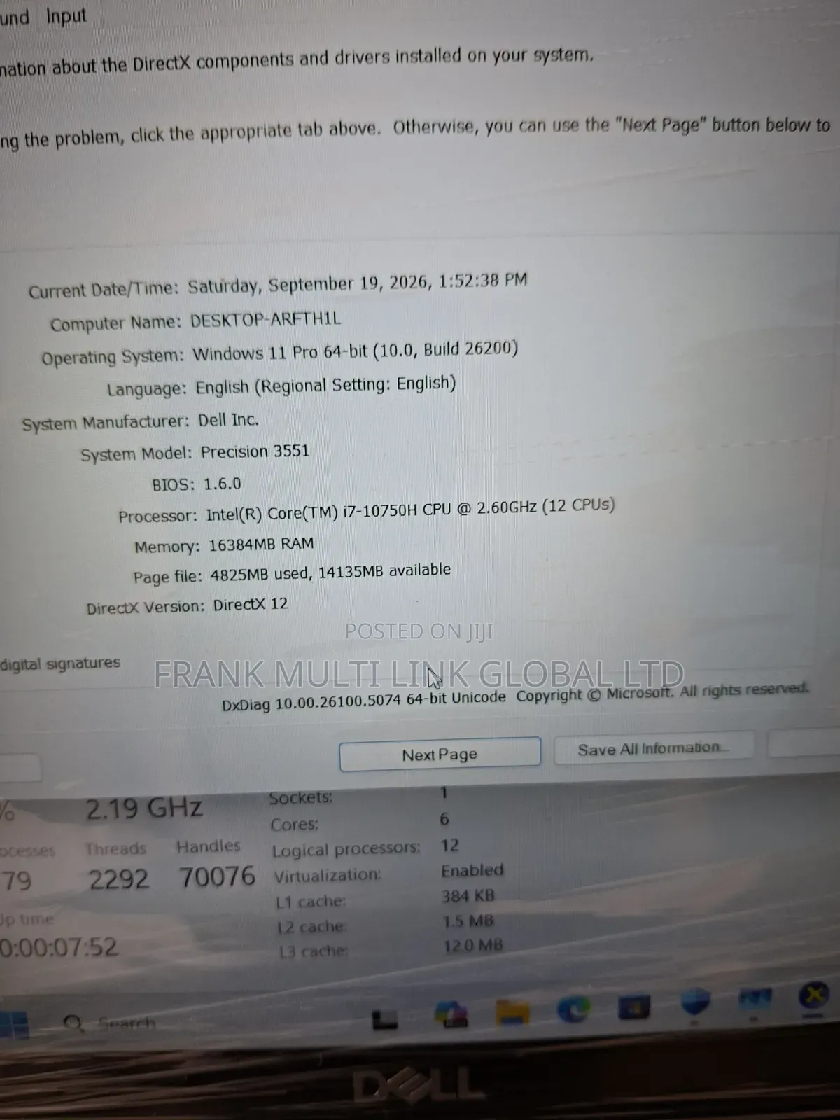 Laptop Dell Precision 3551 4GB Nvidia SSD 512GB