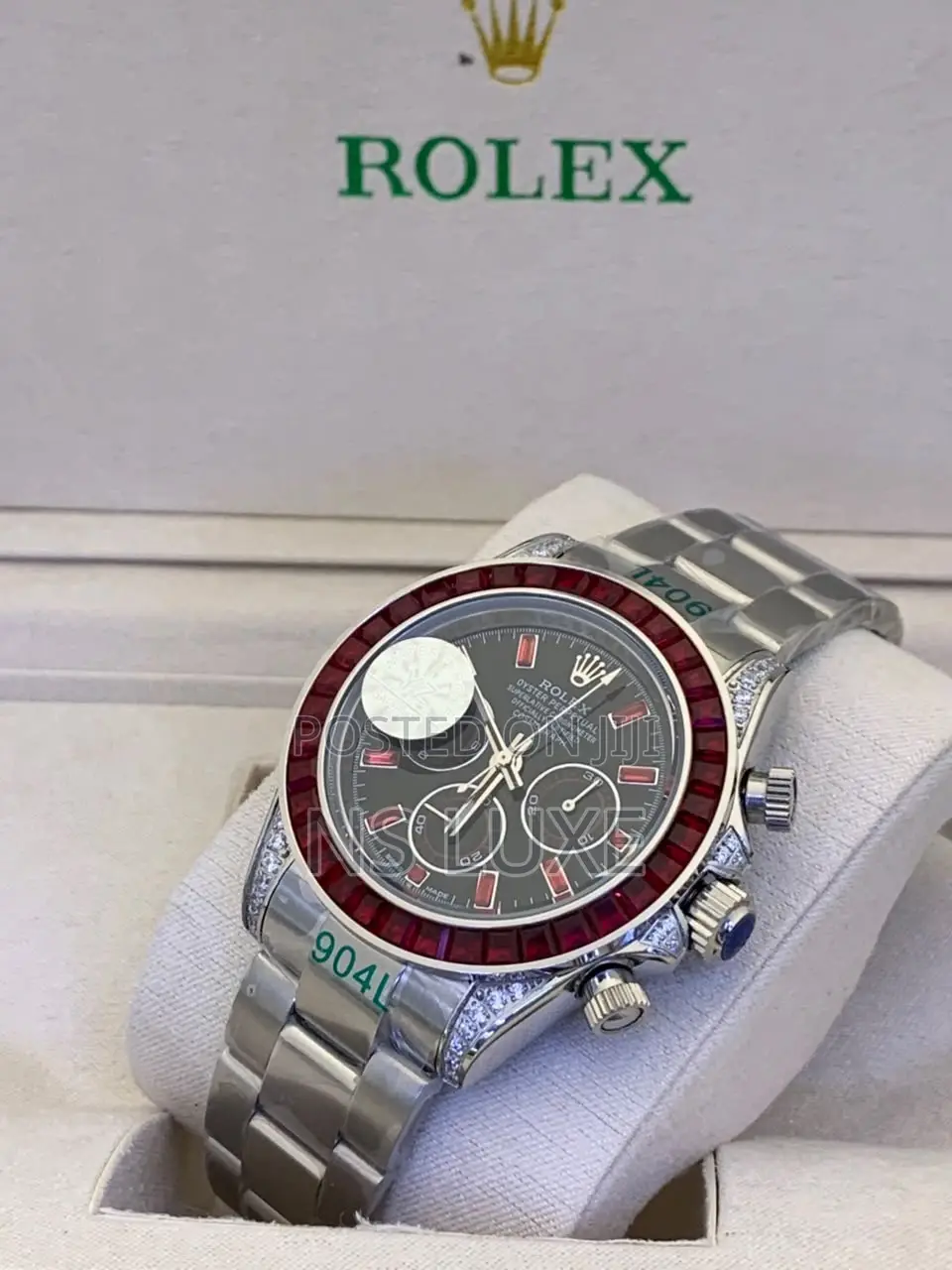 Rolex Silver Chain Wrist Watch 
