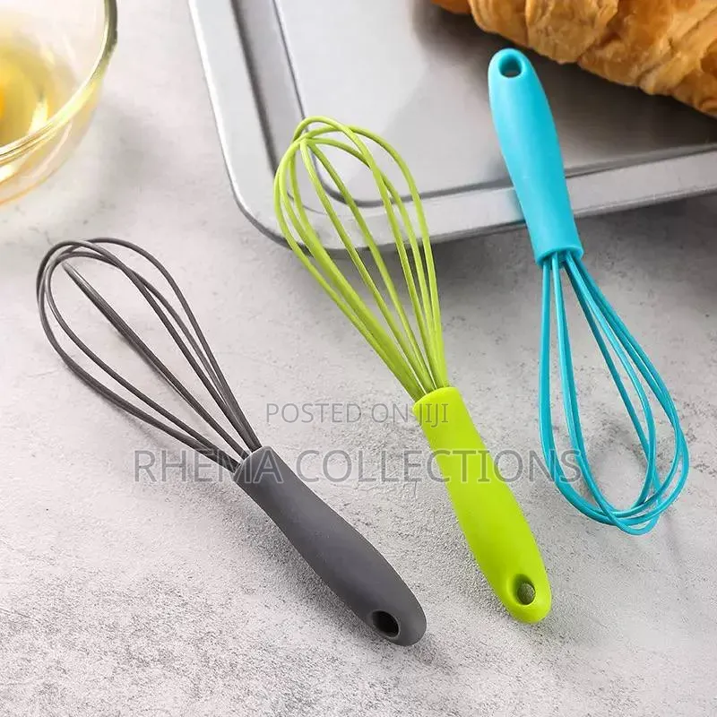 Silicone / Stainless Steel Balloon Hand Whisk for Baking Cooking
